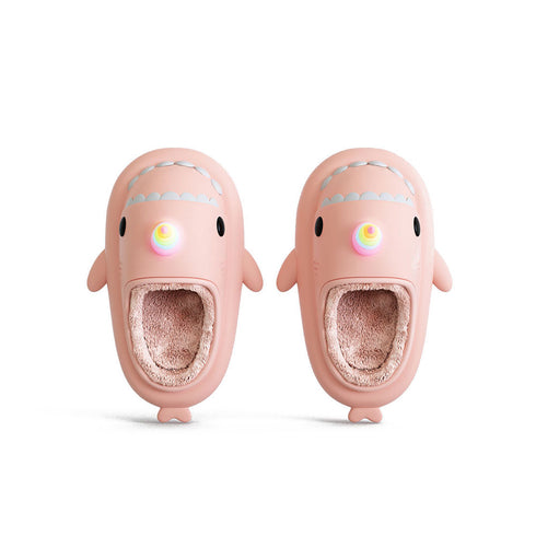 Sharkicks Basic - Invierno, Pantuflas de Tiburón Unicornio, Tacón Abierto